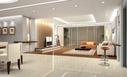 Lighting modern design interior of living-room